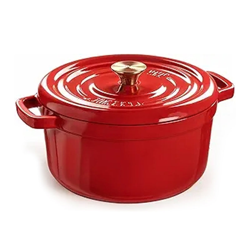 Overmont 5QT Enameled Cast Iron Dutch Oven