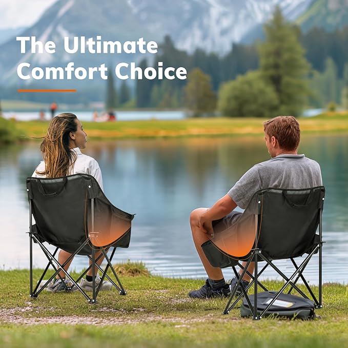 Overmont Pre-Assembled Portable Folding Camping Chair