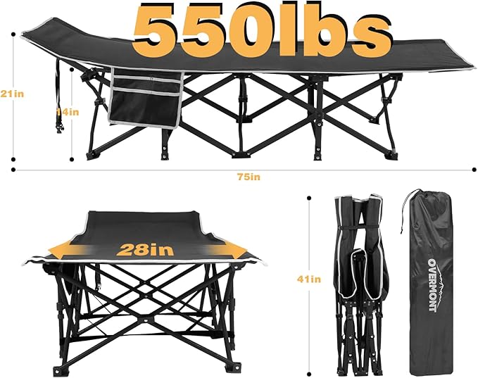 Overmont Portable Folding Camping Cot