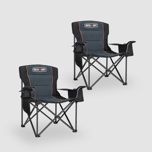 Overmont Oversized Folding Camping Chair Set