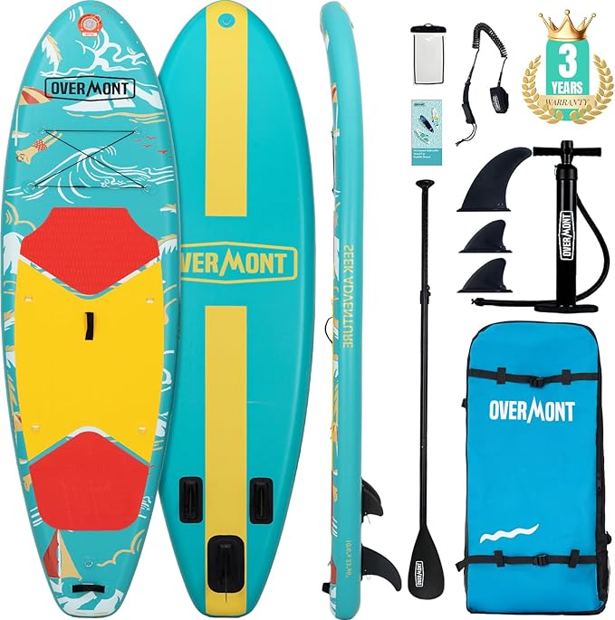 Overmont Inflatable Stand Up Paddle Board